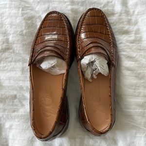 J. Crew Crocodile Penny Loafer Size 6
